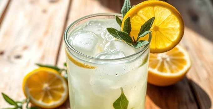 Honey Sage Lemonade Mocktail