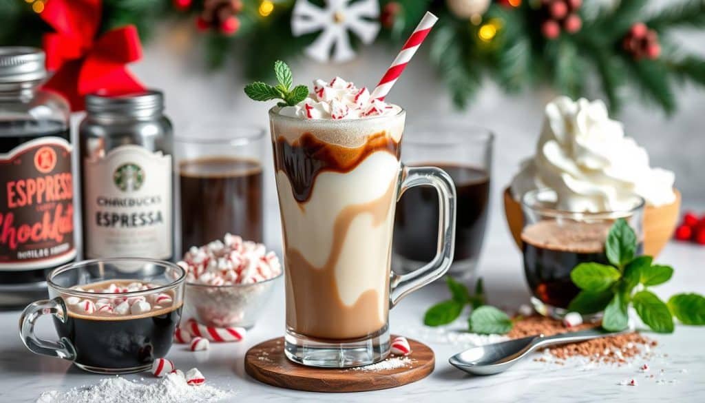 how to make Peppermint Mocha Mocktail