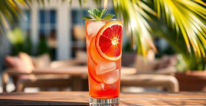 Blood Orange Sparkler Mocktail