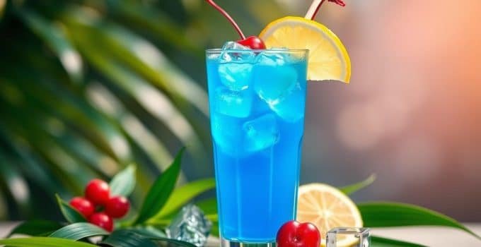 Blue Lagoon Mocktail