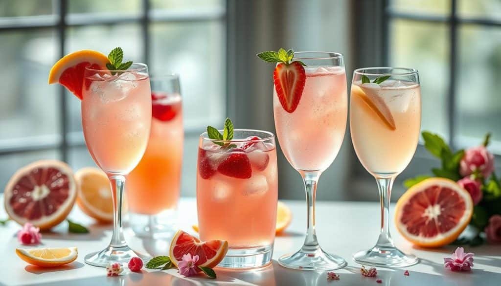 Blushing Bride Mocktail Variations and Fruit Infusions