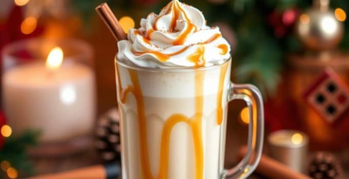 Caramel Eggnog Mocktail