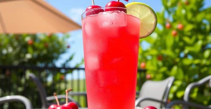 Cherry Limeade Mocktail