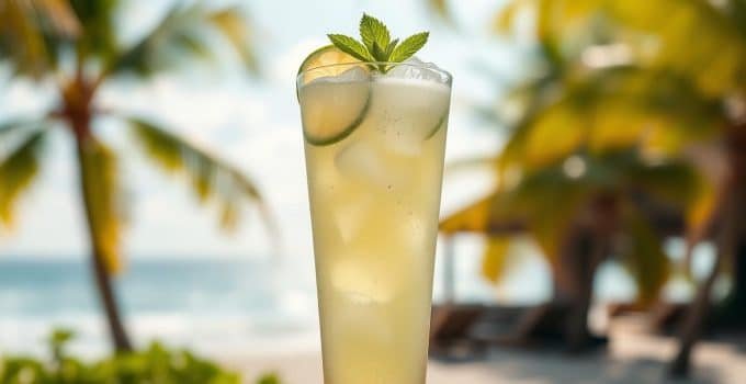 Coconut Lime Cooler Mocktail