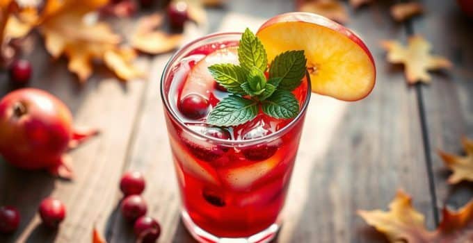 Cranberry Apple Cider Mocktail