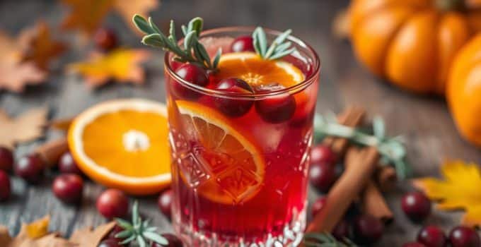 Cranberry Maple Spice Mocktail