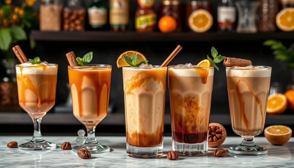 Creative variations of the Toasted Walnut Mocktail