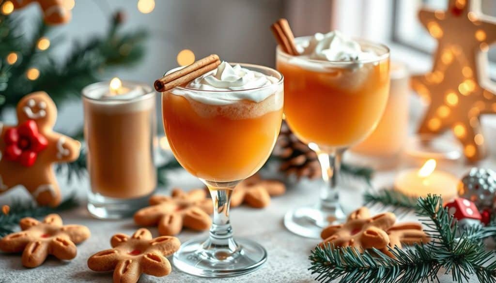 Gingerbread Flavored Mocktails