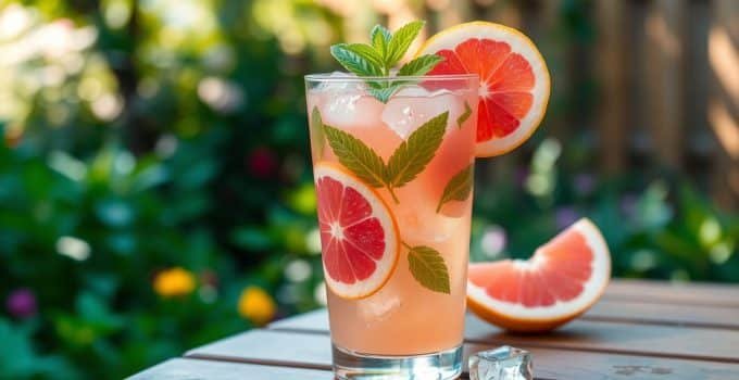 Grapefruit Mint Mocktail