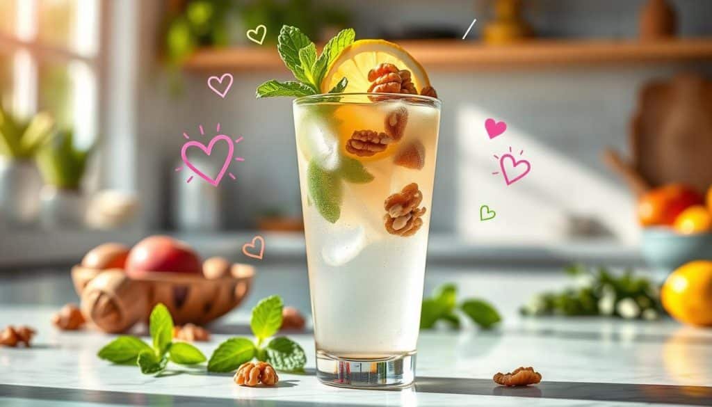 Health benefits of walnuts in mocktails