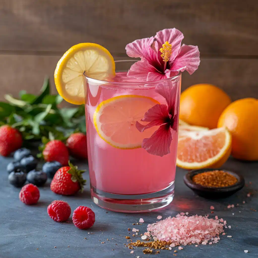 Hibiscus Pink Lemonade Mocktail