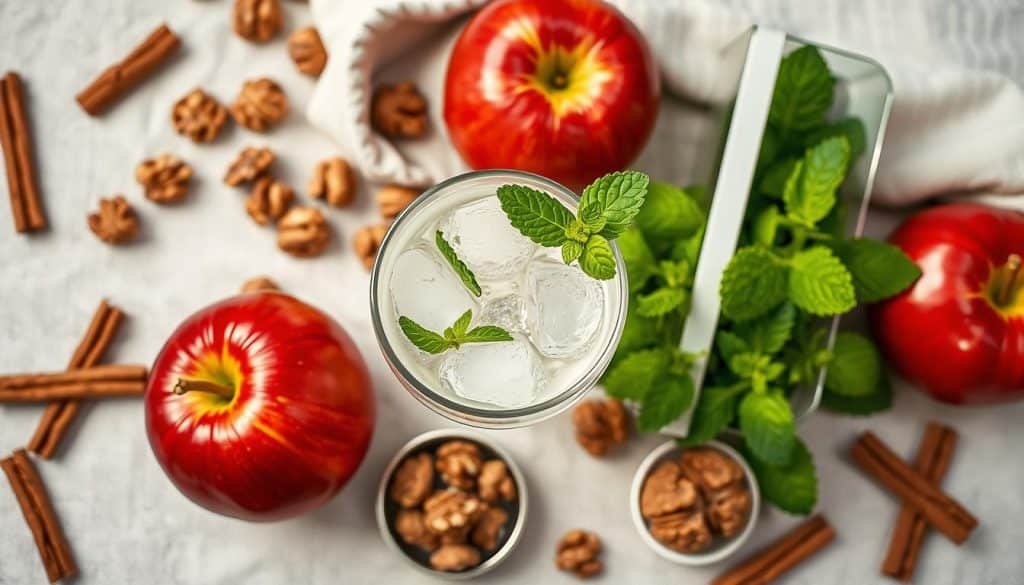 Key Ingredients for Walnut Apple Mocktail