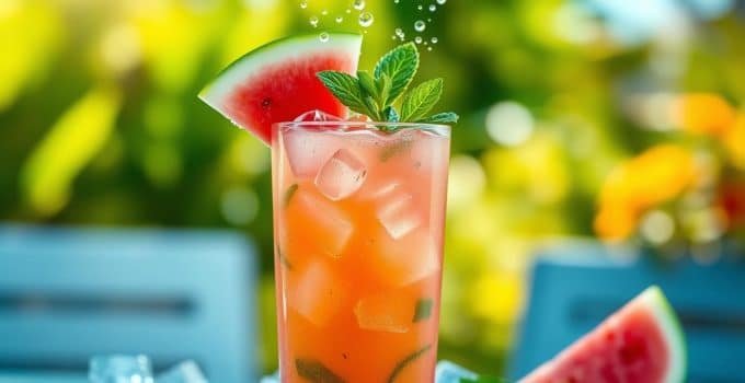 Melon Fizz Mocktail