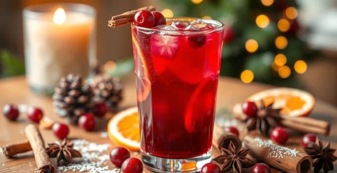 Mulled Cranberry Punch Mocktail