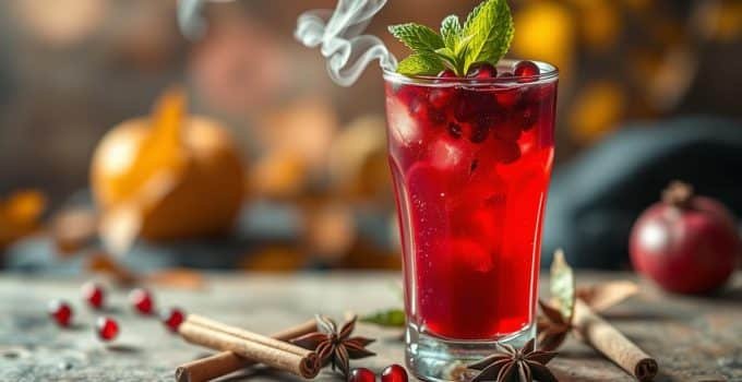 Mulled Pomegranate Mocktail