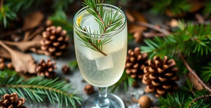 Pine Needle Spritz Mocktail