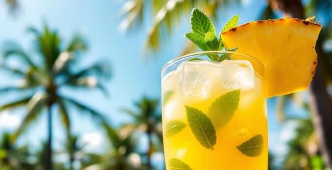 Pineapple Mint Cooler Mocktail