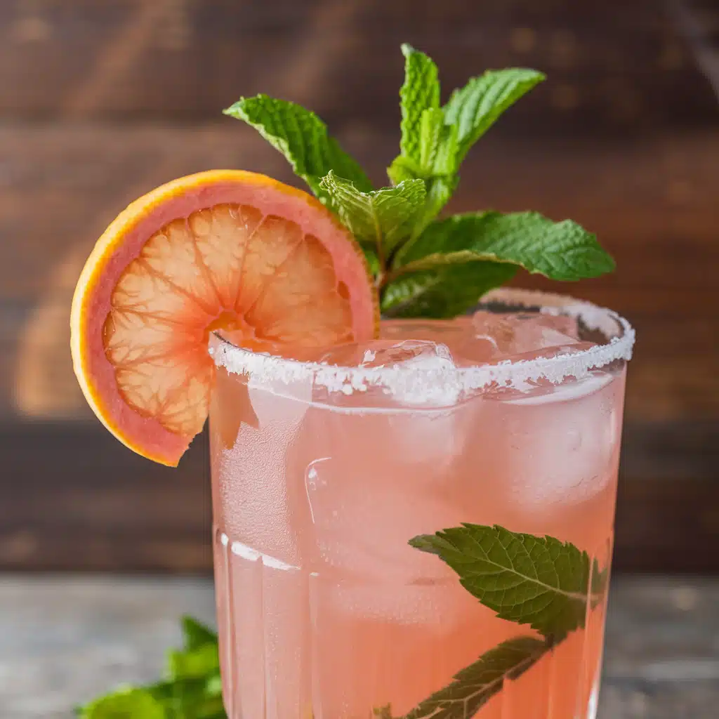 Pink Grapefruit Lemonade Mocktail