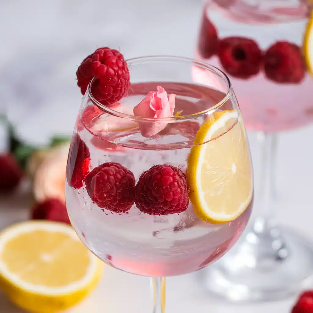 Raspberry Rose Spritz Mocktail