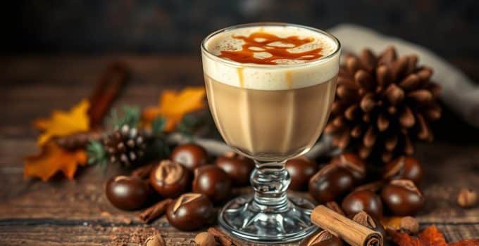 Roasted Chestnut Latte Mocktail