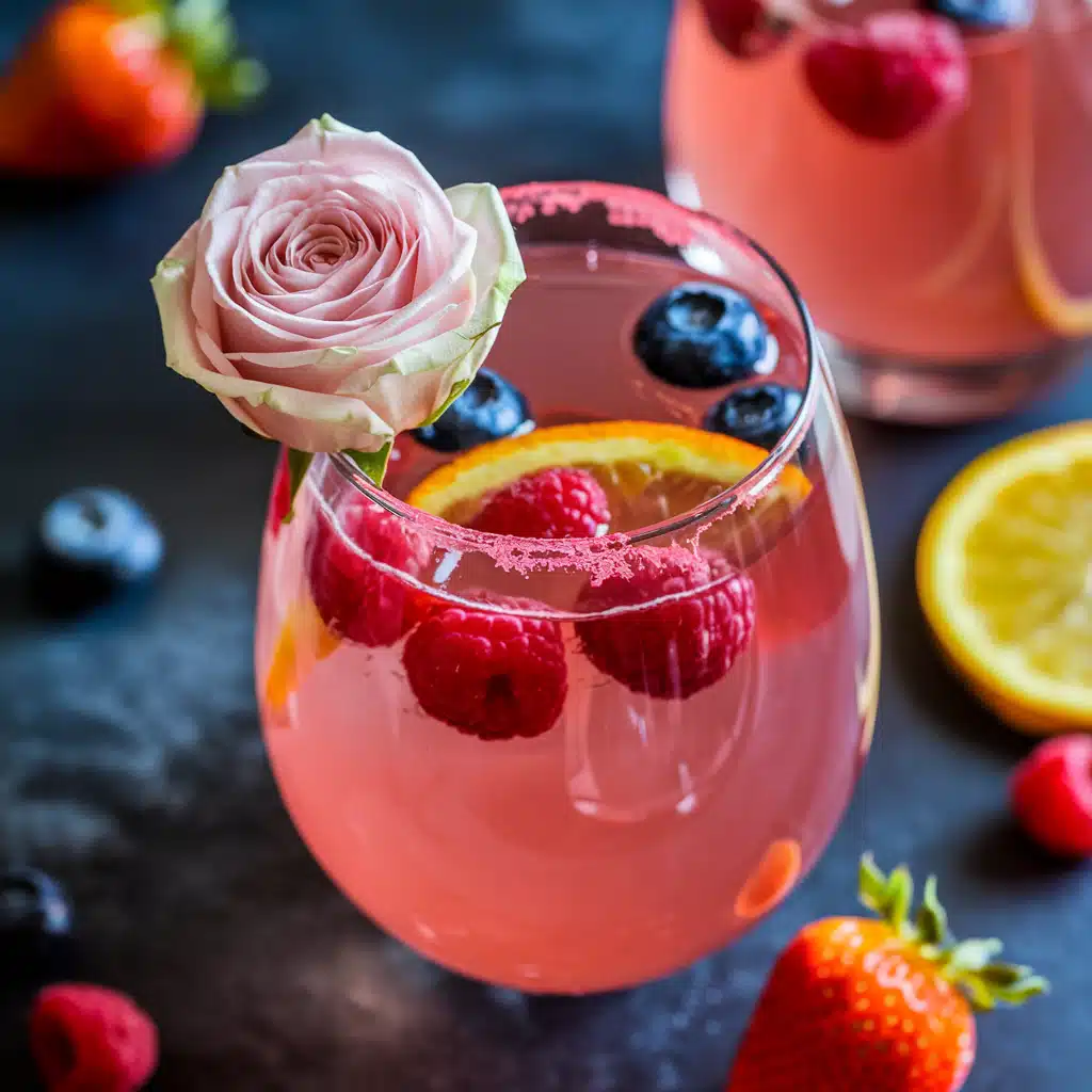 Rose Sangria Mocktail