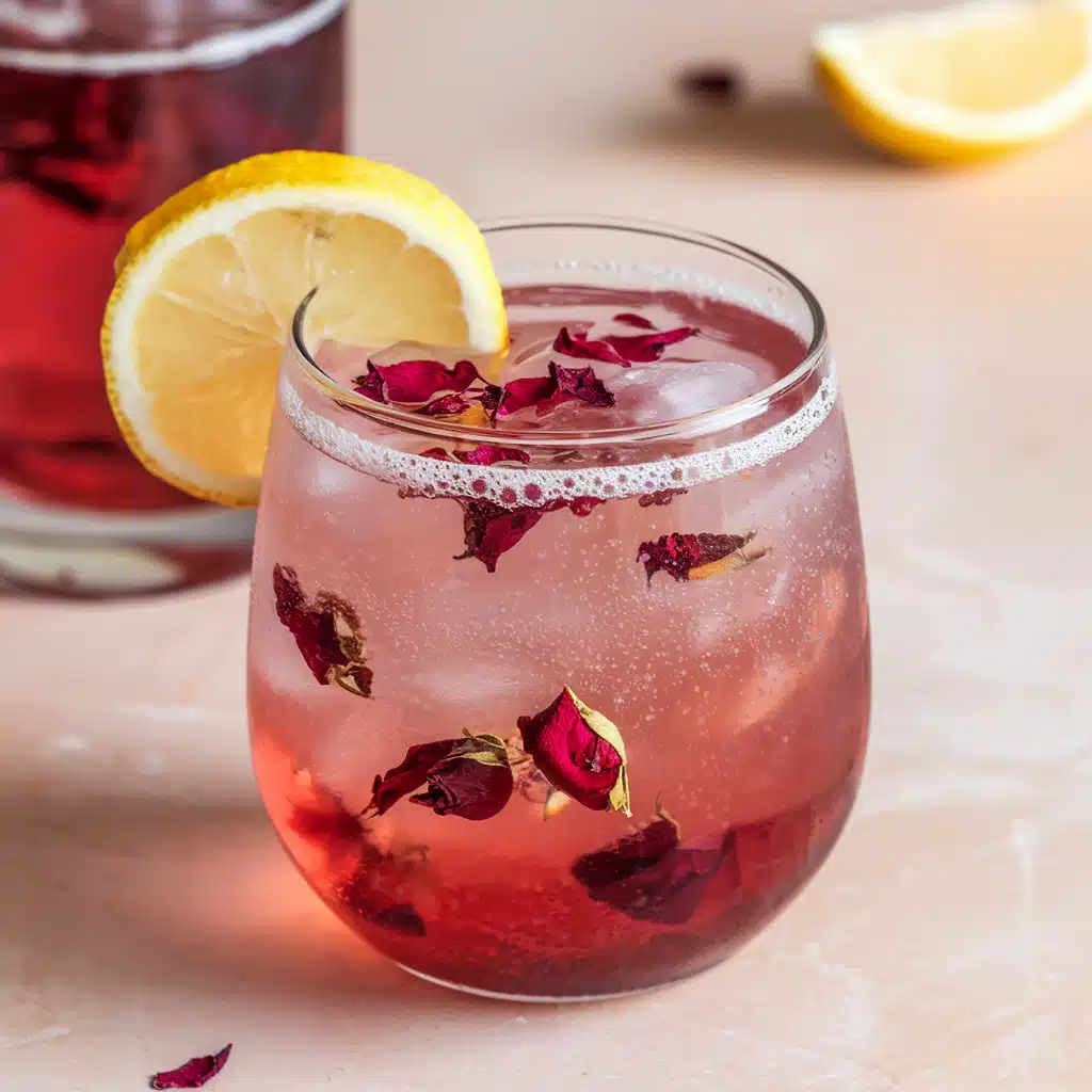 Sparkling Rose Lemonade Mocktail