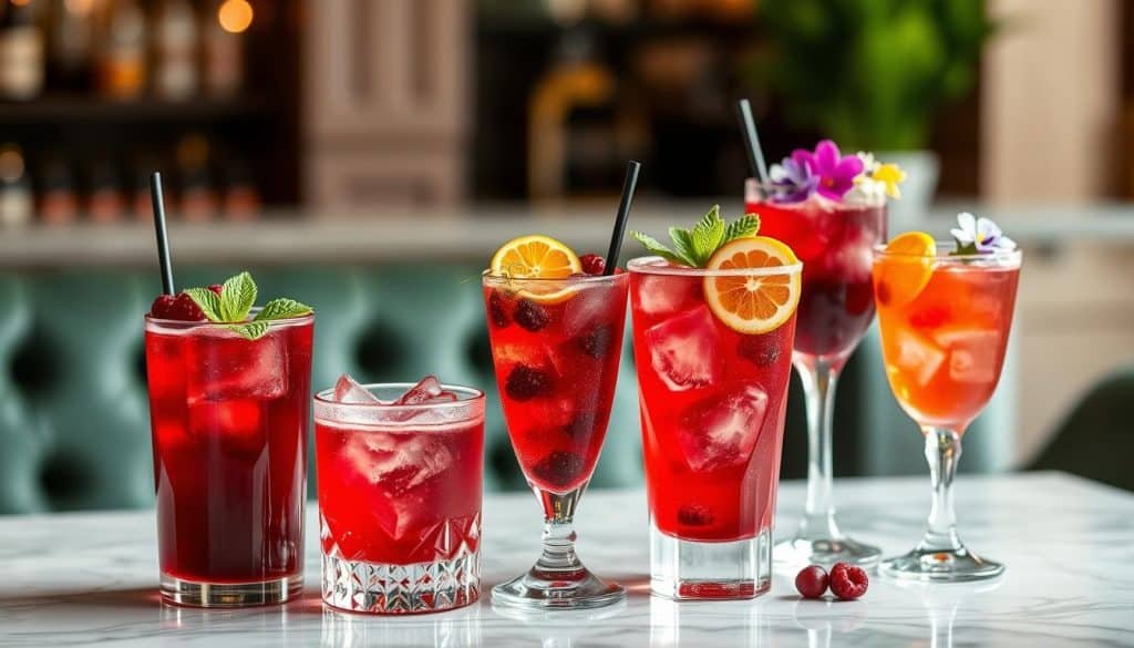 variations of flavored mocktails