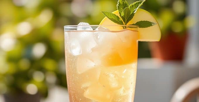 Apple Juice Sparkler Mocktail