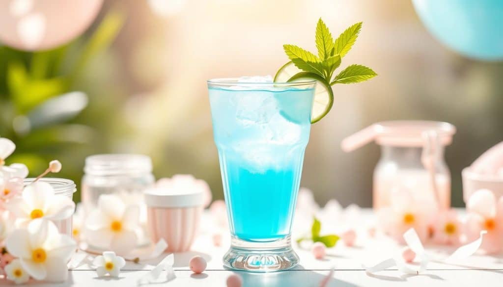 Baby Blue Lagoon Mocktail