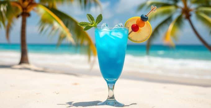 Baby Blue Lagoon Mocktail