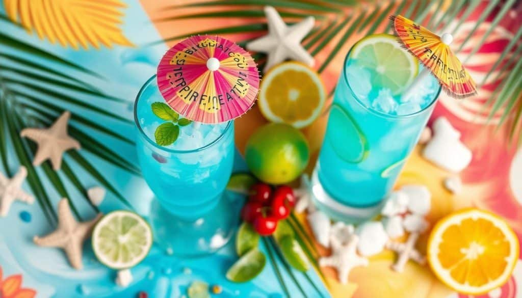 Baby Blue Lagoon Mocktail ingredients