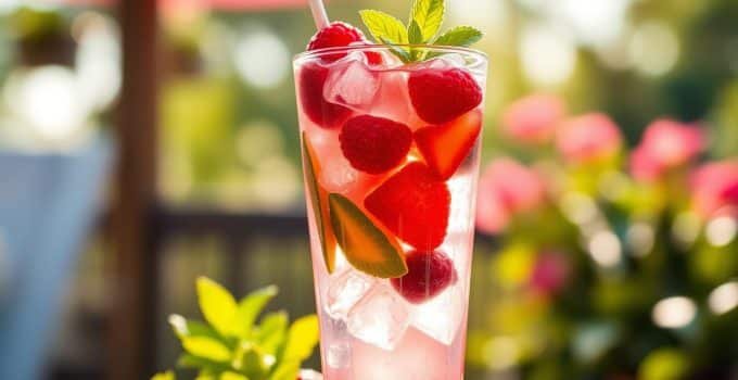 Berry Mint Spritz Mocktail