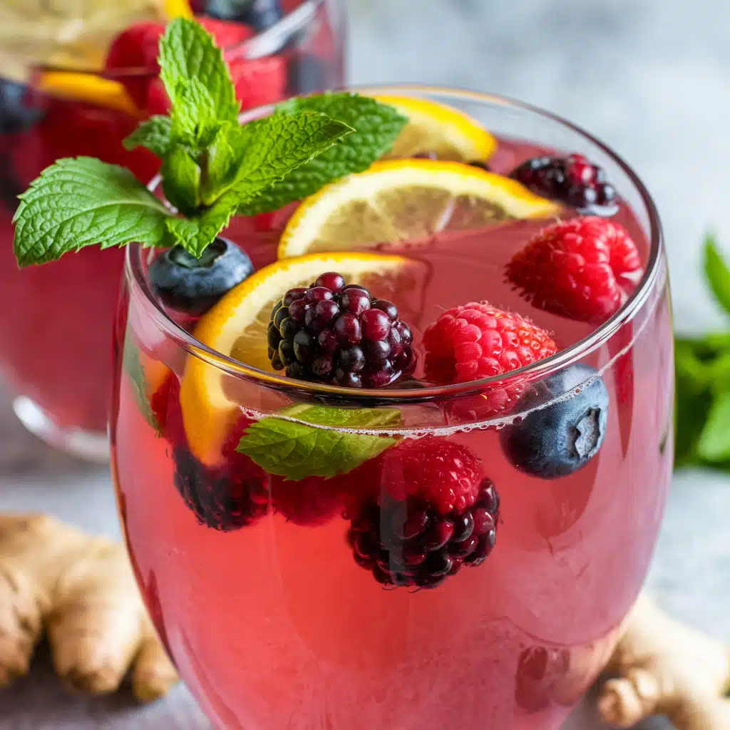 Berry Wedding Punch Mocktail