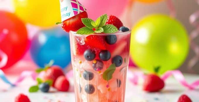 Birthday Berry Bash Mocktail