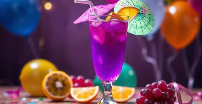 Birthday Glow Grape Mocktail