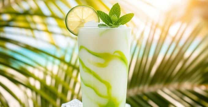 Coconut Lime Slush Mocktail