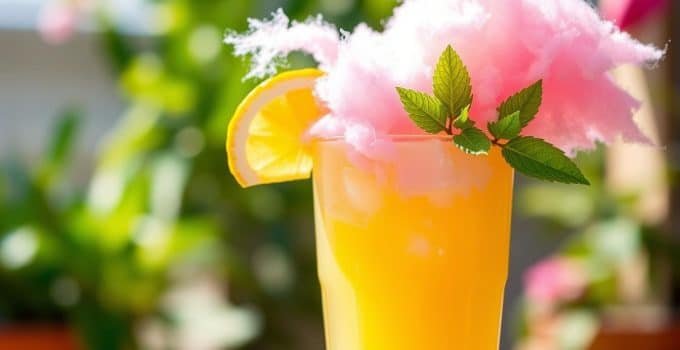 Cotton Candy Lemon Lime Mocktail