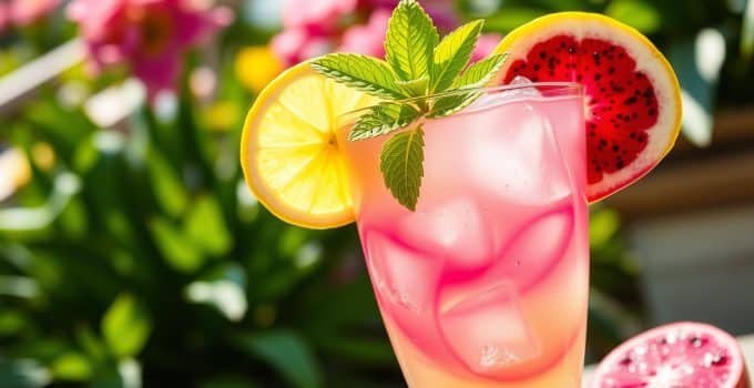 Dragonfruit Lemonade Mocktail