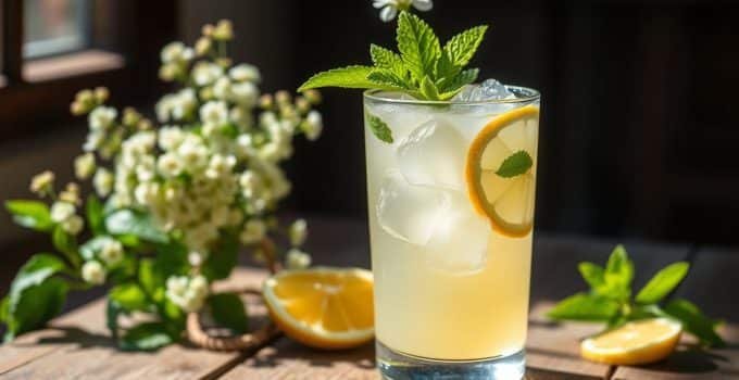 Elderflower Lemonade Mocktail