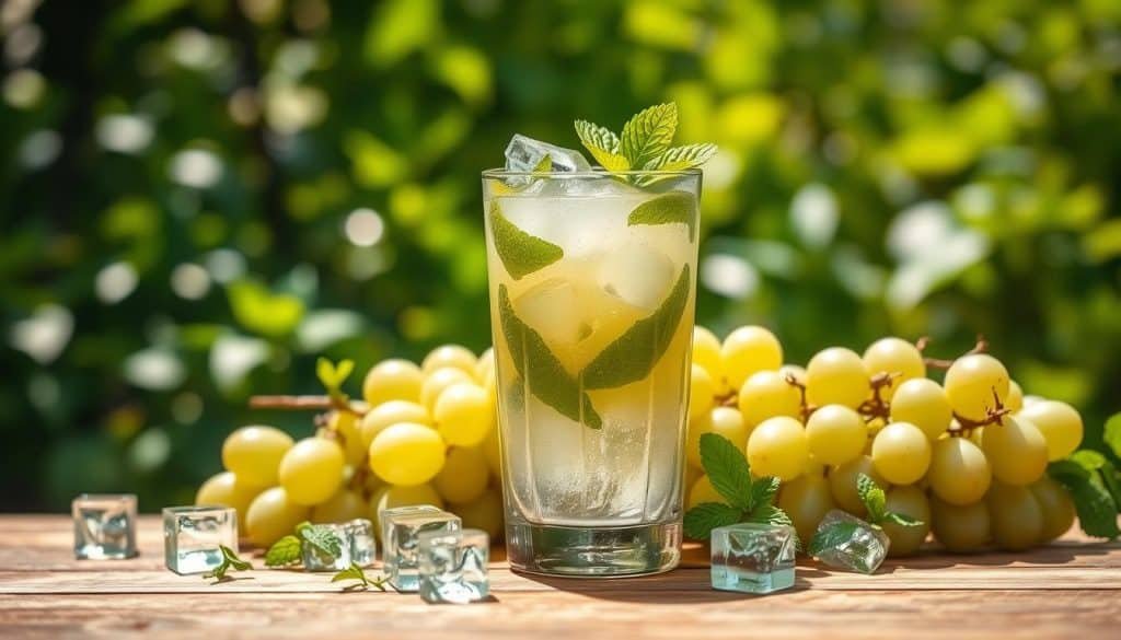 Green Grape Mint Mocktail