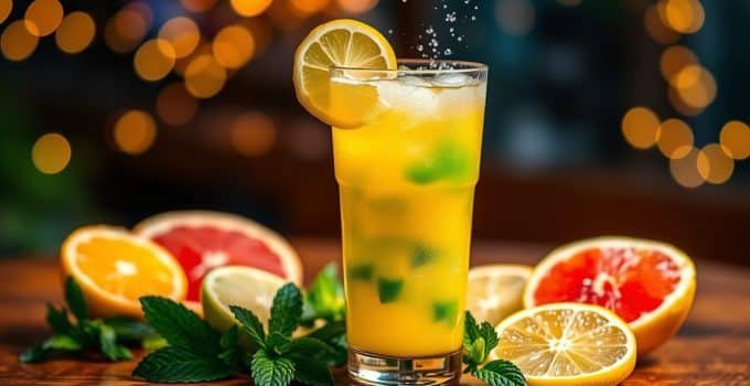 Lemon Lime Celebration Mocktail