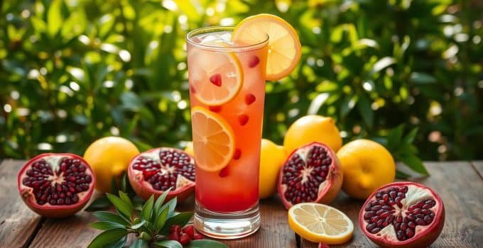 Lemon Pomegranate Mocktail