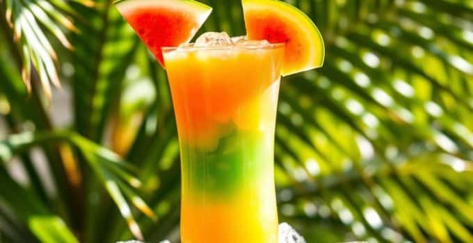 Melon Mango Punch Mocktail