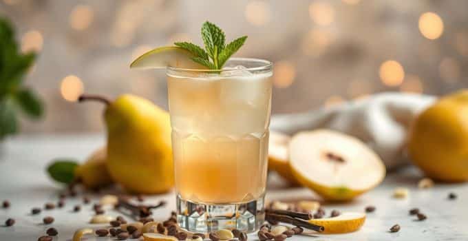 Pear Vanilla Crown Mocktail