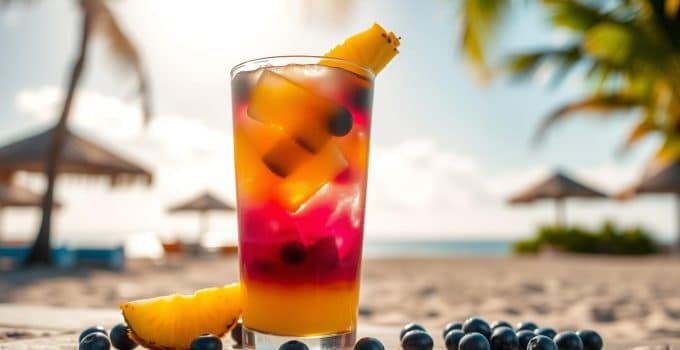 Pineapple Blueberry Mocktail