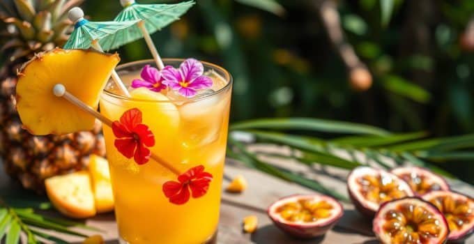 Pineapple Passionfruit Punch Mocktail