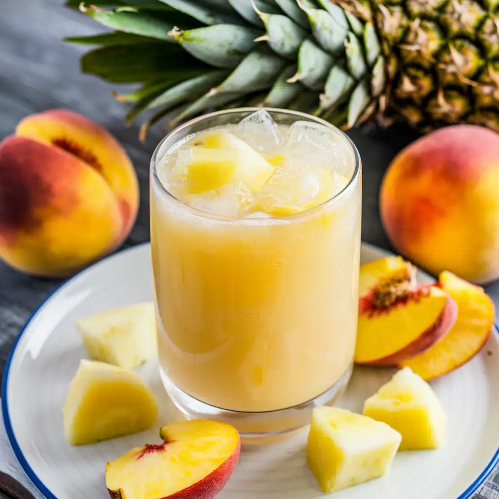 Pineapple Peach Slush Mocktail