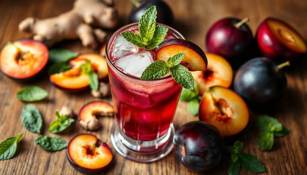 Plum Ginger Revival Mocktail