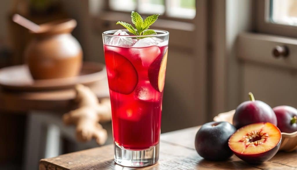 Plum Ginger Revival Mocktail