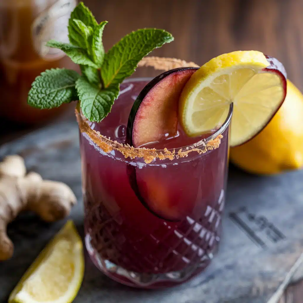 Plum Ginger Revival Mocktail